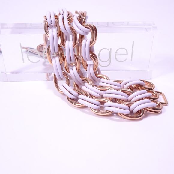 Neiman Marcus Lee Angel Safina Triple Layer Enamel Clasp Bracelet NWT 268 - Picture 1 of 5